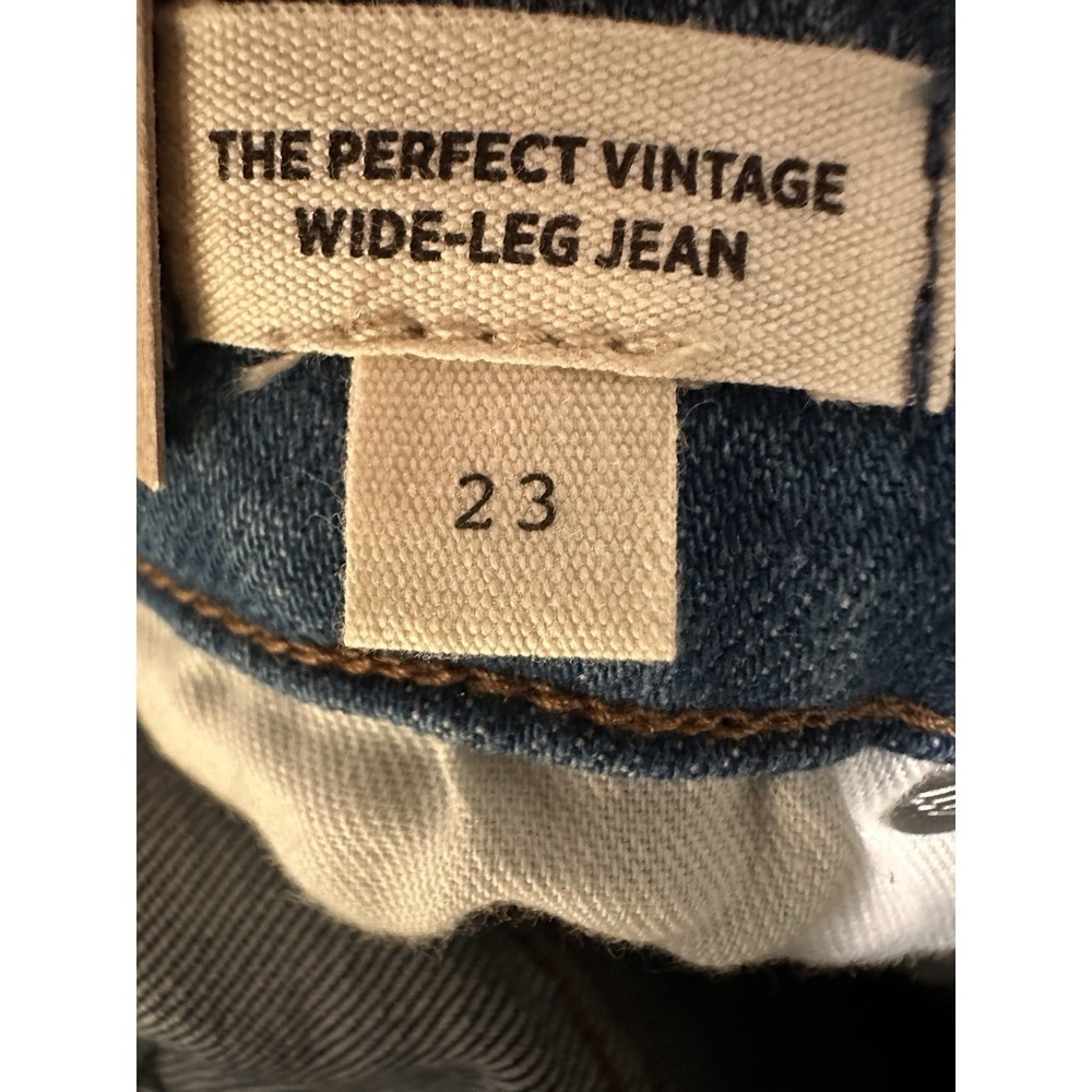 Madewell Women's Blue  The Perfect Vintage Wide-Leg Jeans Size 23 - Picture 12 of 13